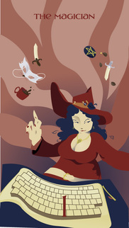Tarotsæt Silicon Dawn Tarot
