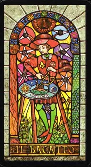 Tarotsæt Tarocco delle Vetrate