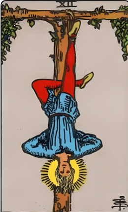 Tarotkortet Den Hængte Mand fra Rider-Waite-sættet