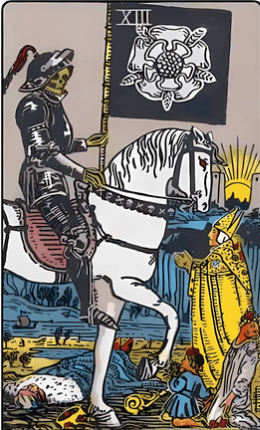 Death tarot card from the Rider-Waite deck