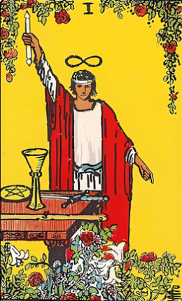 Tarotkortet Magikeren fra Rider-Waite-sættet